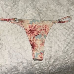 Frankie’s bikini bottom pink floral print never worn
